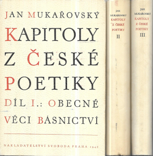 Kapitoly z české poetiky I.-III.