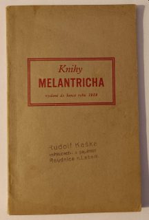 Knihy Melantricha vydané do konce roku 1938